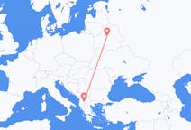 Flights from Minsk, Belarus to Ohrid, North Macedonia