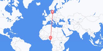 Flyrejser fra Ækvatorialguinea til Tyskland