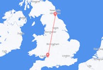 Flyg från Bristol till Durham, England