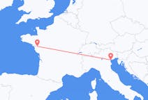 Flyreiser fra Venezia, Italia til Nantes, Frankrike
