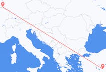 土耳其出发地 科尼亞飞往土耳其目的地 卢森堡的航班