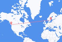 Flyg från Comox, Kanada till Stockholm, Sverige