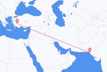 Flyreiser fra Karachi, til Denizli