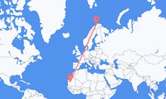 Flyg från Atar, Mauretanien till Hammerfest, Norge