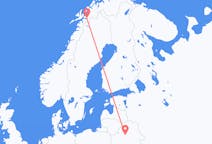 Vols de Narvik, Norvège à Minsk, Biélorussie