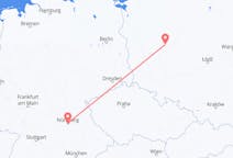 Vluchten uit Poznań, Polen naar Neurenberg, Duitsland