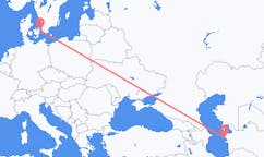 Flyg från Türkmenbaşy, Turkmenistan till Köpenhamn, Danmark