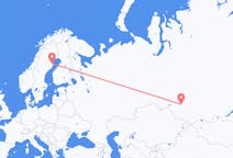 Fly fra Novosibirsk til Skellefteå
