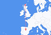 Flyg från Madrid, Spanien till Inverness, Skottland