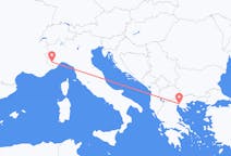 Fly fra Cuneo til Thessaloniki