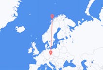 Vols d’Andenes, Norvège pour Prague, Tchéquie