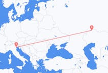 Flyreiser fra Muntlig, Kasakhstan til Venezia, Italia