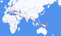 Flights from Kieta, Papua New Guinea to İzmir, Turkey
