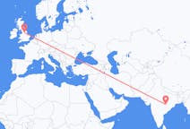 Flights from Raipur, India to Leeds, England