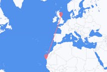 Flights from Nouadhibou, Mauritania to Durham, England, the United Kingdom