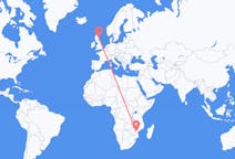 Flyreiser fra Chimoio, Mosambik til Aberdeen, Skottland