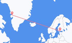 从烏瑪納克飞往赫尔辛基的航班