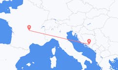 Vluchten van Clermont-Ferrand naar Mostar