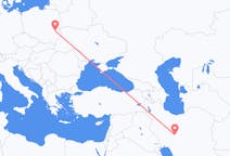 Flyg från Esfahan, Iran till Lublin, Polen