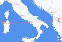 Flyreiser fra Alghero, Italia til Ohrid, Nord-Makedonia