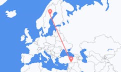 Flyrejser fra Lycksele, Sverige til Sanliurfa, Tyrkiet