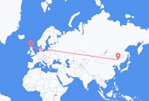 Flyg från Harbin, Kina till Inverness, Skottland