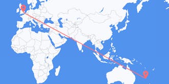 Flyreiser fra Norfolkøya til Storbritannia