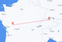 Flyrejser fra Poitiers, Frankrig til Zürich, Schweiz