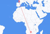 Flyreiser fra Maun, Botswana til Bilbao, Spania