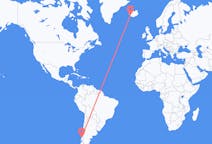 智利出发地 奥索尔诺飞往智利到雷克雅未克的航班
