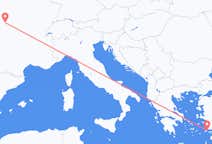 Vluchten van Tours, Frankrijk naar Kos, Griekenland