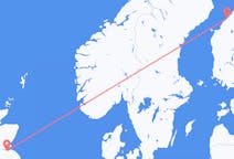 Flyreiser fra Karleby, til Edinburgh