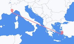 Flyg från Leros till Nice