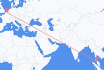 Flyreiser fra Alor Setar, Malaysia til Brussel, Belgia
