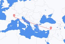 Flyrejser fra Grenoble, Frankrig til Gaziantep, Tyrkiet