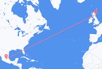 Flyreiser fra Santiago de Querétaro, Mexico til Aberdeen, Skottland
