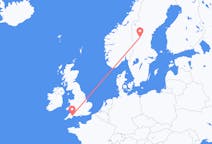 Flights from Sveg, Sweden to Exeter, the United Kingdom