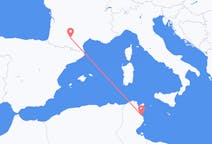 Loty z Monastyr, Tunezja do Tuluza, Francja