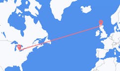 出发地 加拿大出发地 温莎前往苏格兰的印威內斯的航班