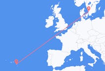 Flights from Halmstad, Sweden to Ponta Delgada, Portugal