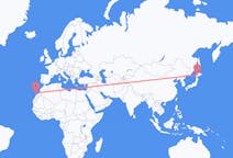 Flyg från Sapporo, Japan till Lanzarote, Spanien