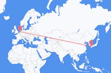 Flyg från Fukuoka, Japan till Amsterdam, Nederländerna