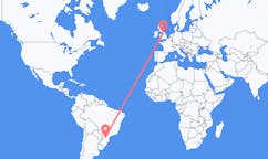 브라질 구아라푸아바에서 출발해 영국 리즈로(으)로 가는 항공편