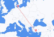 Flights from Antalya in Turkey to Rostock in Germany