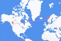 Flyrejser fra Prins George, Canada til Kristiansund, Norge