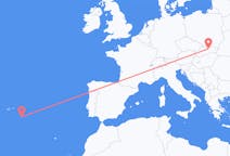 Flyrejser fra Poprad, Slovakiet til Santa Maria øen, Portugal
