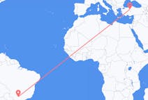 Flyrejser fra Presidente Prudente, São Paulo, Brasilien til Ankara, Tyrkiet