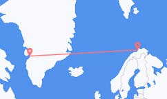 Flyg från Ilulissat, Grönland till Hammerfest, Norge