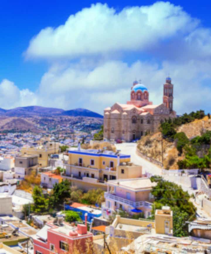 Flights from the city of Syros, Greece to Europe