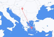 出发地 希腊米科诺斯目的地 塞尔维亚贝尔格莱德的航班